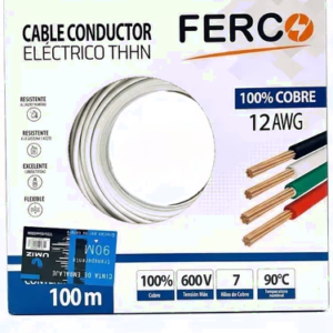 CABLE Nro 12 BLANCO 100% COBRE FERCO THHN