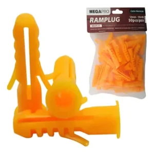 RAMPLUG PLASTICO EXPANSIVO C/TORNILLO 10 MM PQT